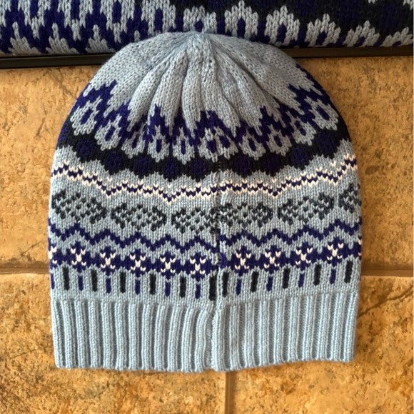 NWT 89th & Madison Fair Isle scarf and beanie set OS - Picture 2 of 7